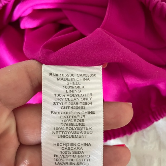 Joie Fucsia silk sleeveless top - Picture 6 of 6